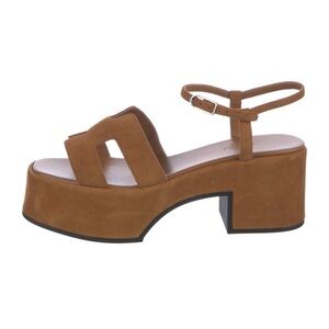 Hermes Jam 30 Platform Sandal with Chunky Heel